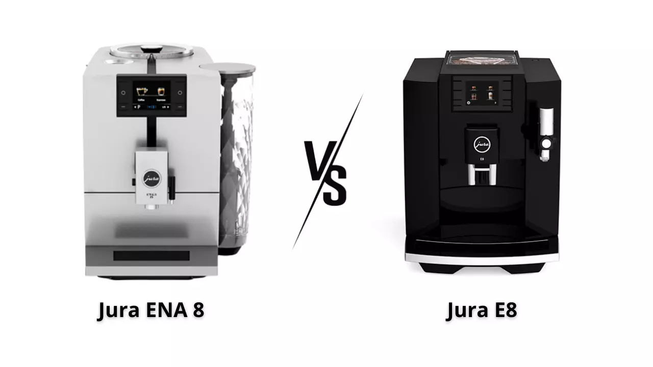 Jura ENA 8 Vs E8 Coffee Machine