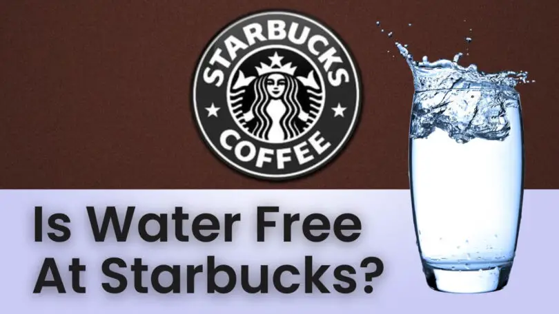 Is Water Free At Starbucks
