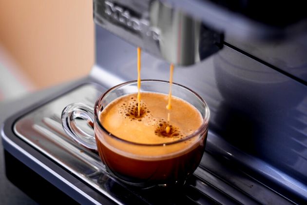 crema at time of brewing espresso