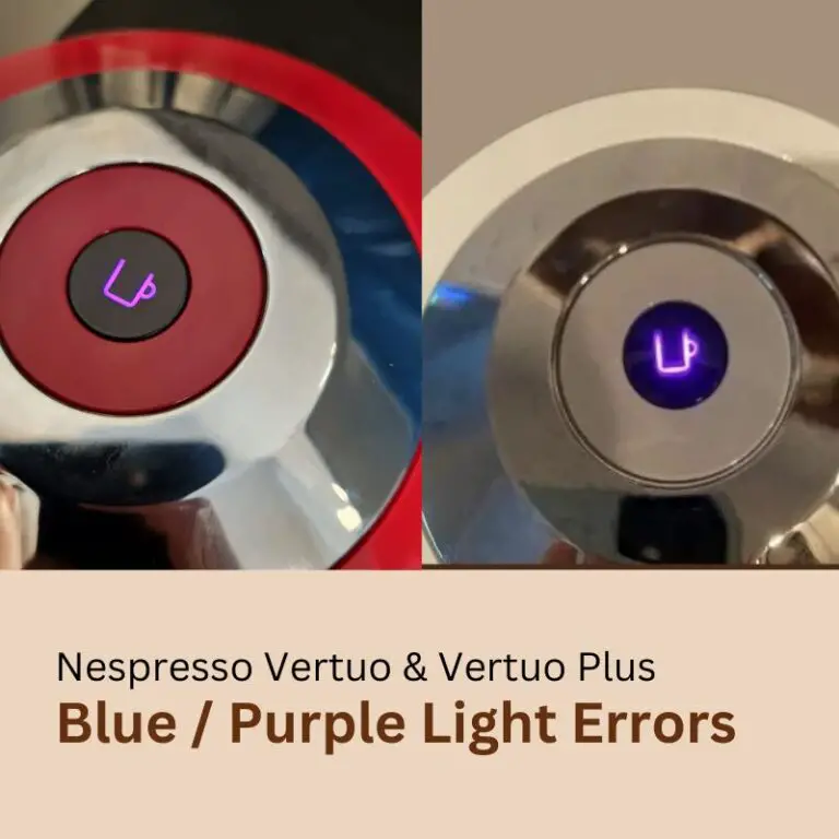 What Does Nespresso Vertuo Blue or Purple Light Mean